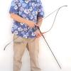 OBTOUTDOOR 51Inch Black Hunter Recurve Bow 20-55lbs Handmade Horsebow Woods for Archery Hunting Target Practice (30lbs) view 4