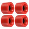 PATIKIL 70mm 78A Longboard Wheel Soft, 4 Pack Cruiser Wheels Street Wheels for Skateboards Skateboard Wheel Replacement PU, Red view 1