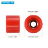 PATIKIL 70mm 78A Longboard Wheel Soft, 4 Pack Cruiser Wheels Street Wheels for Skateboards Skateboard Wheel Replacement PU, Red view 2