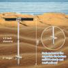 BALAVA 18" Sand Anchor,Shallow Water Sand Anchor with Ground Anchor Screw Auger,316 Stainless Steel Boat Sand Anchor with Removable Handle,for Boats, Jet Skis, PWCs, Pontoon,Include Bungee Line view 2
