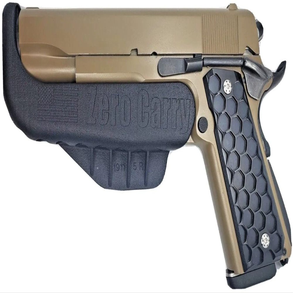 1911 5 Barrel ZERO CARRY Elite IWB Holster for Concealed Carry. Slim as Your Gun. Invisible, Comfortable, & Secure. Built in Retention & Trigger Guard. Lightweight & Zero Added Bulk (Left)