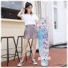 Skateboard Cruiser 7 Layer Maple Skate Board Deck Long Boards Skateboard for Girls Boys, Longboard 47 Inch Drop Through Longboards Complete for Beginners Kids Adults Teens (Color : Style K) view 2
