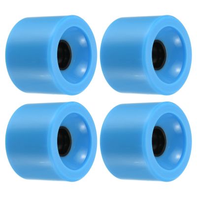 PATIKIL 70mm 78A Longboard Wheel Soft, 4 Pack Cruiser Wheels Street Wheels for Skateboards Skateboard Wheel Replacement PU, Blue