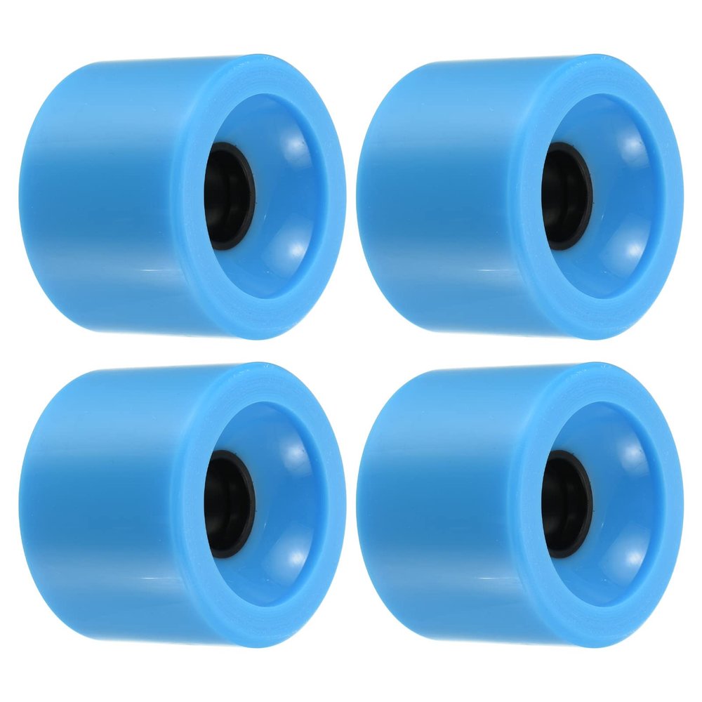 PATIKIL 70mm 78A Longboard Wheel Soft, 4 Pack Cruiser Wheels Street Wheels for Skateboards Skateboard Wheel Replacement PU, Blue