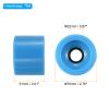 PATIKIL 70mm 78A Longboard Wheel Soft, 4 Pack Cruiser Wheels Street Wheels for Skateboards Skateboard Wheel Replacement PU, Blue view 2