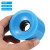 PATIKIL 70mm 78A Longboard Wheel Soft, 4 Pack Cruiser Wheels Street Wheels for Skateboards Skateboard Wheel Replacement PU, Blue view 4