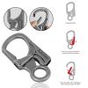 Ahiller Carabiner Clip, Double Anti-Misopening Locking Design, 3" Zinc Alloy Heavy Keychain for Outdoor Camping Hiking, Key Ring Clip (Deep Alloy-1P) view 4