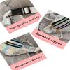 Fanny Pack Holographic with Heart Sunglasses,Waterproof Adjustable Belts Crossbody Waist Bag for Women Men Daily Wear, Bachelor Party (Peach pink) view 2