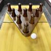 TORPSPORTS Tabletop Shuffleboard Bowling Pin Set Portable Shuffleboard Bowling Pin Game,Solid Wood Shuffleboard Bowling Curling Games- Easy Carry view 3