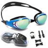 Body+ Nearsighted Swim Goggles, Shortsighted Optical Mirror/Non-Mirror Lens Swimming Goggles Anti-Fog for Adult Men Women view 1
