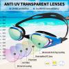 Body+ Nearsighted Swim Goggles, Shortsighted Optical Mirror/Non-Mirror Lens Swimming Goggles Anti-Fog for Adult Men Women view 2