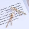 Erimberate Bohemian Rose Flower Ear Jackets Earrings Crystal Dangle Earrings Rose Studs Earrings Gold Cz Drop Earrings Rhinestone Tassel Earrings Jewelry for Women and Girls view 3