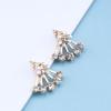 Erimberate Bohemian Daisy Flower Ear Jacket Earrings Gold Crystal Flower Studs Earrings Rhinestone Flower Earrings Two Ways Front Back Earrings Jewelry for Women view 4