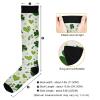 Wusikd Clover Leaves Compression Socks for Women and Men Circulation Patrick Long Socks for Athletic Running 1 view 3