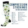 Wusikd Clover Leaves Compression Socks for Women and Men Circulation Patrick Long Socks for Athletic Running 1 view 4