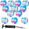 12 Pcs Volleyball Official Size 5 Waterproof Soft Volleyball Kit Beach Volley Ball Pool Volley Balls for Beginner Teenager Adult Indoor Outdoor Beach Training Equipment (Blue, White, Pink, Gray) view 1