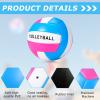 12 Pcs Volleyball Official Size 5 Waterproof Soft Volleyball Kit Beach Volley Ball Pool Volley Balls for Beginner Teenager Adult Indoor Outdoor Beach Training Equipment (Blue, White, Pink, Gray) view 3