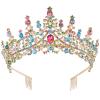 COCIDE Crowns for Women Tiaras for Women Colorful Crystal Rhinestones Queen Crown for Birthday Party Decorations Wedding Bridal Costume Cosplay Accessories view 1