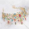 COCIDE Crowns for Women Tiaras for Women Colorful Crystal Rhinestones Queen Crown for Birthday Party Decorations Wedding Bridal Costume Cosplay Accessories view 2
