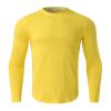 Men's Athletic Long Sleeve Compression Shirts Mens Base Layer Athletic Workout Shirt Compression Shirts Sport T Shirts(Yellow#02,M) view 4