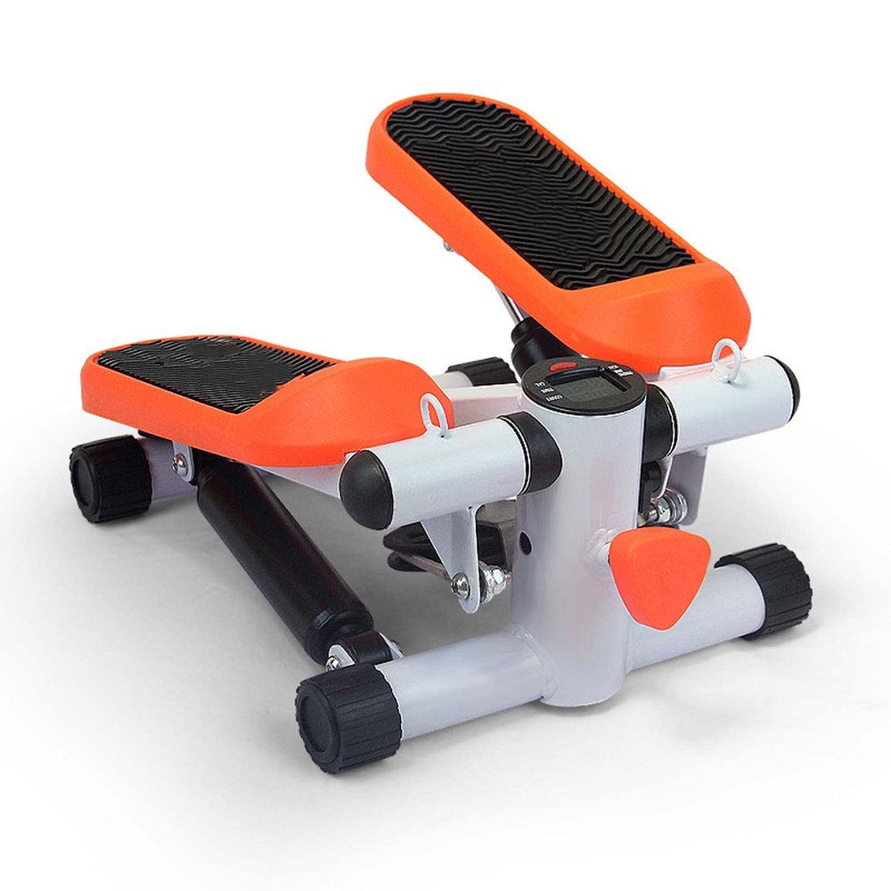 YSUEFIJO Stair Stepper for Exercise, Mini Stepper with Resistance Band, Endurance Training Home Fitness Equipment, Aerobic Fitness Stepper Exercise Machine, for Home Gym Workout (Orange)