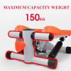 YSUEFIJO Stair Stepper for Exercise, Mini Stepper with Resistance Band, Endurance Training Home Fitness Equipment, Aerobic Fitness Stepper Exercise Machine, for Home Gym Workout (Orange) view 3