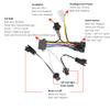 TEQIN Ebike Headlight and Tail Light Sets, 24V to 48V Front Rear Warning Lights Kit, LED Night Spotlight Cycling Modification Parts 24-48V view 2