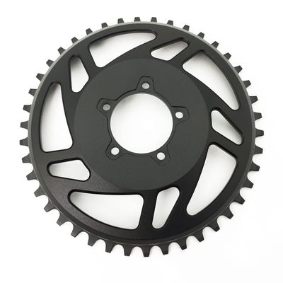 Electric Bike E-Bike 42T 6061-T6 7075 Aluminum Alloy Chainring Chainwheel for BAFANG BBSHD 48V 1000W Motor Kits (42T Black)