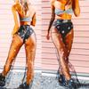 Zoestar Women Sheer Pants Sparkly Sequin Pant High Waist Festival Rave Costume Pants (as1, Alpha, m, Regular, Regular, Black, Regular) view 4