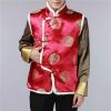 Chinese Top Men Winter Chinese New Year Tang Suit Waistcoat Disc Buckles (XXL,Purple,XX-Large,Regular,Regular) view 3