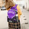 XOZOTY Purple Cheer Cheerleader Backpack Personalized Name Bag Bookbags Daypack for Kids Adult view 3