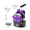 XOZOTY Purple Cheer Cheerleader Backpack Personalized Name Bag Bookbags Daypack for Kids Adult view 4