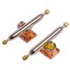 RACOFSB Fingerboard Trucks with Upgraded Urethane Bushings and Pivot Cup,34mm 32mm Width,Normal Kingpin (Gold, 34mm) view 1