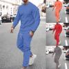 Men's 2 Pieces Outfits Sweatsuits Long Sleeve Basic Sweatshirts and Jogger Pants Set Casual Athletic Sports Tracksuits view 2