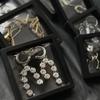 12PCS 3D Floating Frame Display Stand, Jewelry Box, Gift Box, Ornament Organizer, Small Travel Jewelry Box, PE Film Anti-Oxidation, Suspended Display Box Stackable (3.54*3.54Type 1) view 2