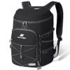 N NEVO RHINO Backpack Cooler, 54 Cans Insulated, Waterproof, Leakproof, Lightweight, Large Capacity, Multiple Pockets, Black view 1