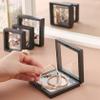 ailison 12PCS 3D Floating Frame Display Stand, Jewelry Box, Gift Box, Ornament Organizer, Small Travel Jewelry Box, PE Film Anti-Oxidation, Suspended Display Box Stackable view 3