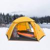 KAZOO Waterproof Backpacking Tent Ultralight 1/2 Person Lightweight Camping Tents 1/2 People Hiking Tents Aluminum Frame Double Layer (2P Yellow) view 2