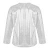 Agoky Kids Boys Girls Long Sleeve Shiny Sequin Dance Crop Top Diamond Children Gymnastic Performance Tee Shirts Silver 2-3 Years view 2