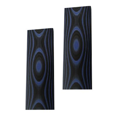 HAISDA Blue G10 Scales knife Handle Material Knifemakers Sword DIY Slabs Grips Micarta Blanks Slabs Material pack of 2