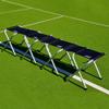 FORZA Portable Aluminum Team Benches - 4 Seat, 6 Seat & 8 Seat Benches Available | Folding Chairs for Substitutes | Subs Bench for Soccer | Carry Bag Included (8-Seater, with Shelter) view 1