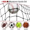 AOLIGEIJS Baseball Softball Backstop Nets,Sports Net,Sports Netting Barrier,Sports Netting for Backyard,Twisted Knotted Nylon Net (15X40FT) view 3