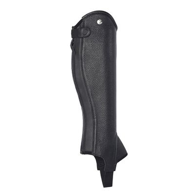 Dover Saddlery Ladies' Stay Tight Leather Half Chaps, Color: Black, Size: Xs