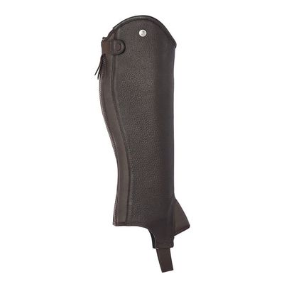 Dover Saddlery Ladies' Stay Tight Leather Half Chaps, Color: Brown, Size: Small