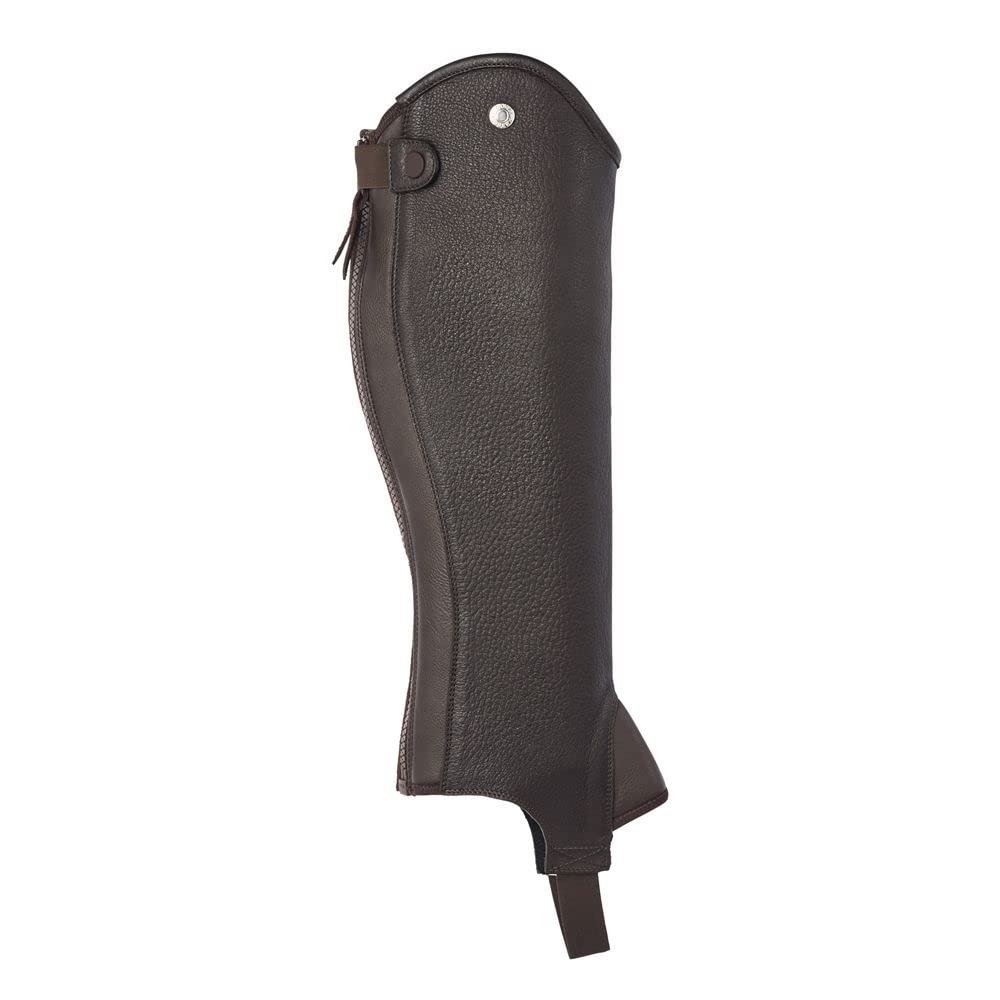 Dover Saddlery Ladies' Stay Tight Leather Half Chaps, Color: Brown, Size: Small