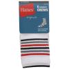 Hanes Womens Socks, Ultimate Crew, Ankle And No Show Original, Varsity Stripe/Black Assorted, 6-12 US view 3