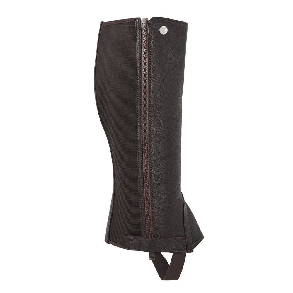 Dover Saddlery Ladies' Ready to Ride Half Chaps, Color: Brown, Size: Med-Short