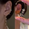Butterfly Tassel Style Zircon Earrings, Butterfly Earrings for Women, Butterfly Jewelry, Butterfly Flowers Tassel Long Earring, Shiny Zircon No Piercing Butterfly Ear Clip (#2,1 Pair) view 2