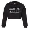 Small Black Women Adulting 1 Star Very Bad Would Not Recommend Funny Cropped Hooded Sweatshirt view 1