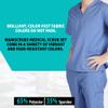 ACTIVE UNIFORMS Men Scrub Set Medical Scrub Top and Pants(Ceil Blue, 5X-Large) view 4